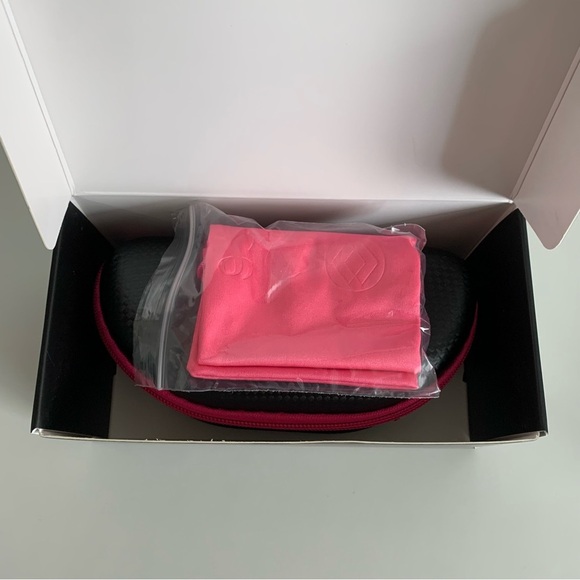 Diamond Eyewear Pink Gray Sporty Sunglasses Baseball Outdoor Fishing In Box Case - Picture 10 of 10